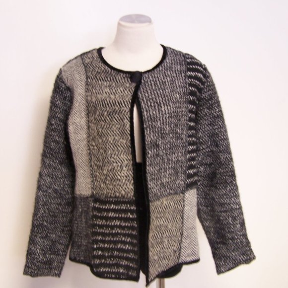 Coldwater Creek Jacket/Sweater Sm NEW Patchwork - Picture 1 of 5